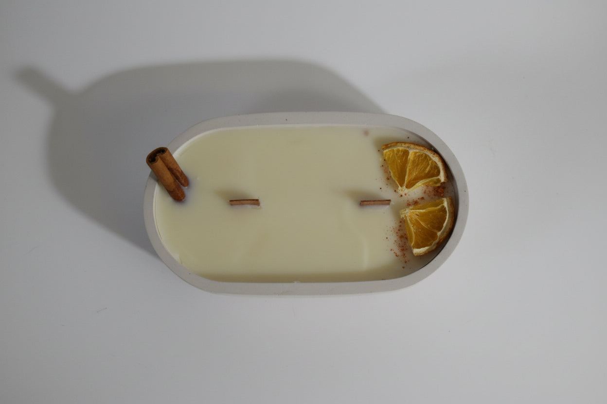 Vela Artesanal Naranja & Canela