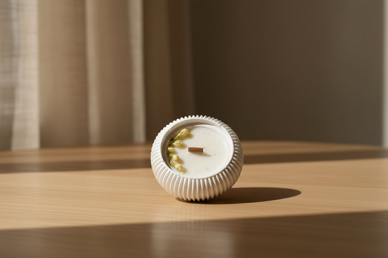 Vela aromática de vainilla