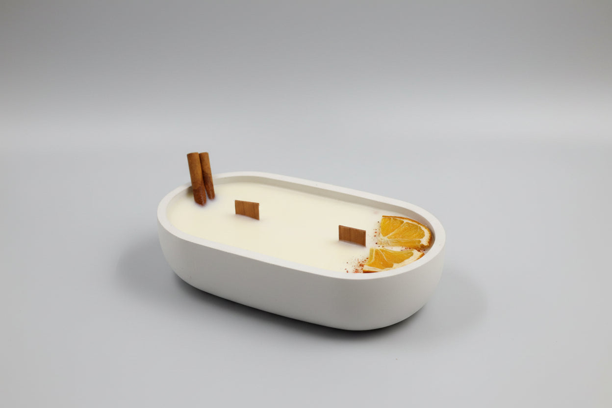 Vela Artesanal Naranja & Canela
