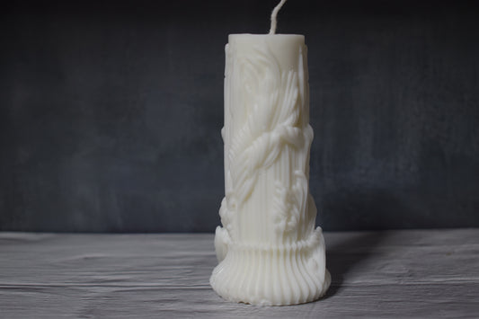 Vela de diseño escultórico